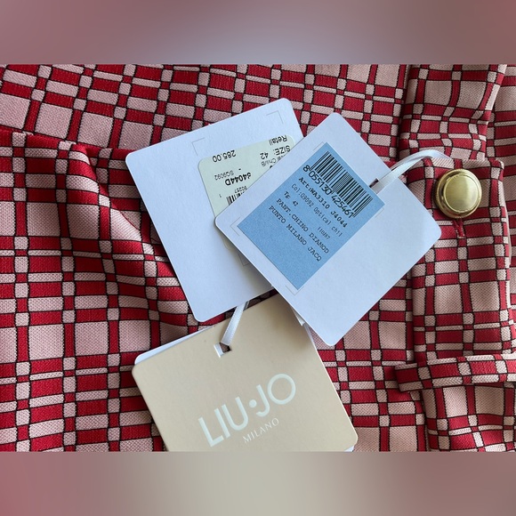 LIU.JO OPTICAL JACQUARD TROUSERS - Picture 8 of 9